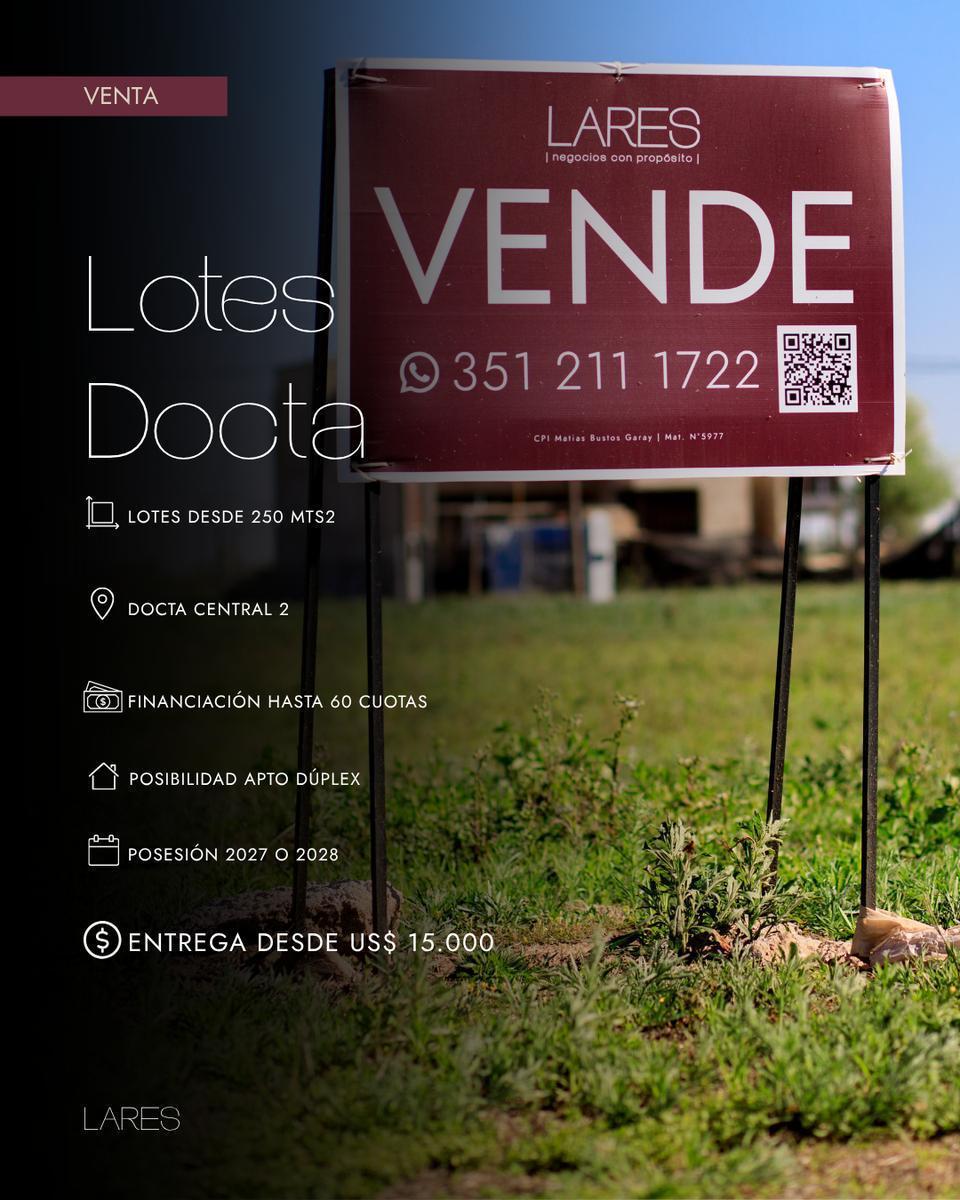 Lote de 250 m² en Docta Central, etapa 2